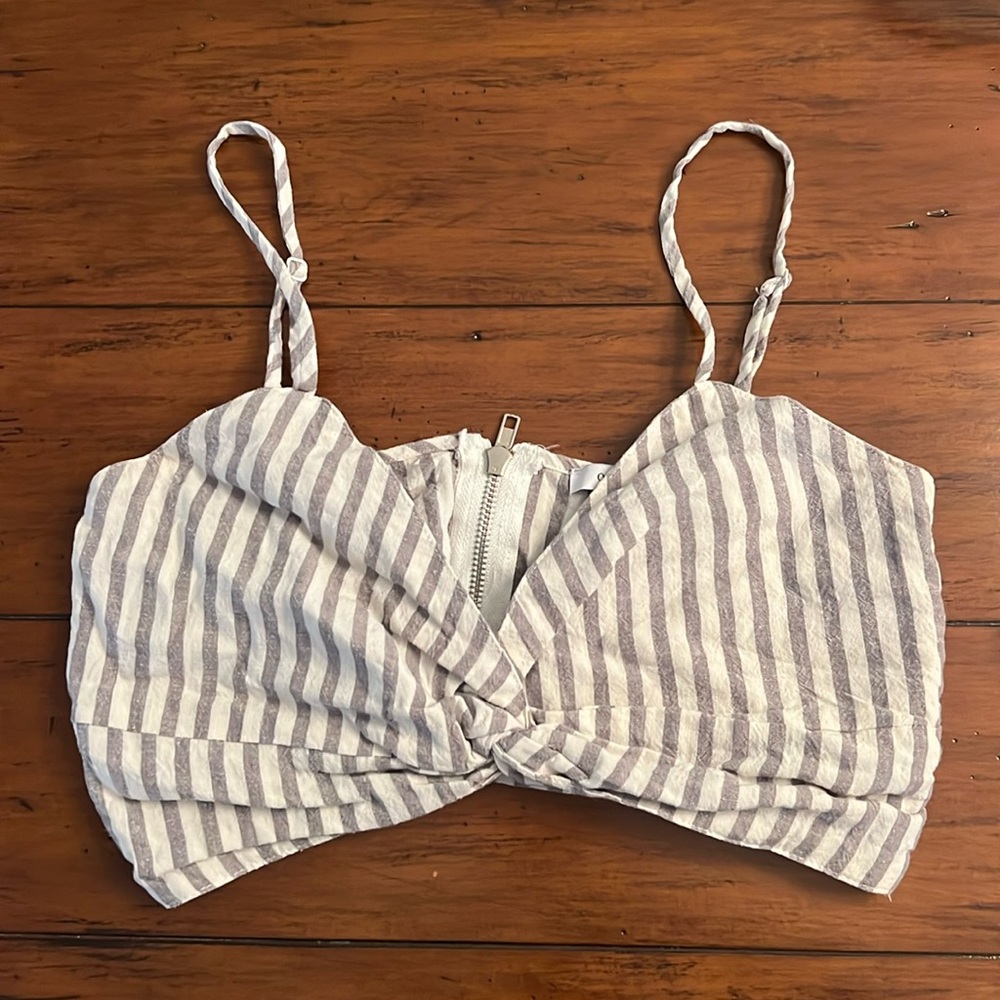 Linen crop top - Picture 2 of 4
